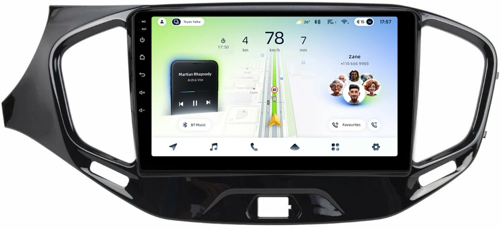 Магнитола для Lada Vesta 2015-2022, Vesta Cross (штатная КЗВ) - Teyes CC4L монитор 9" IPS на Android 14, Snapdragon 662, CarPlay, 4G SIM-слот