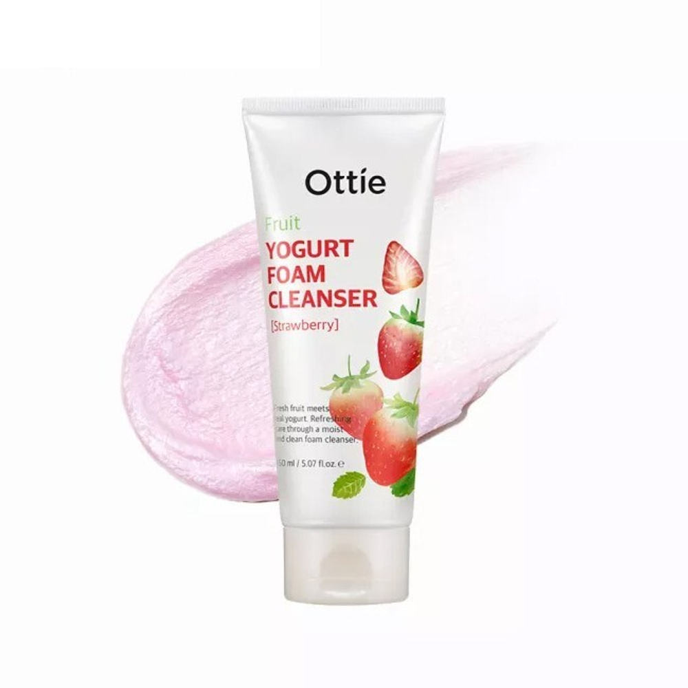 Пенка для умывания йогуртовая Ottie Fruits Yogurt Foam Cleanser Strawberry 150 мл