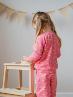 Свитшот прямой Mjölk Солнышки розовые, уценка