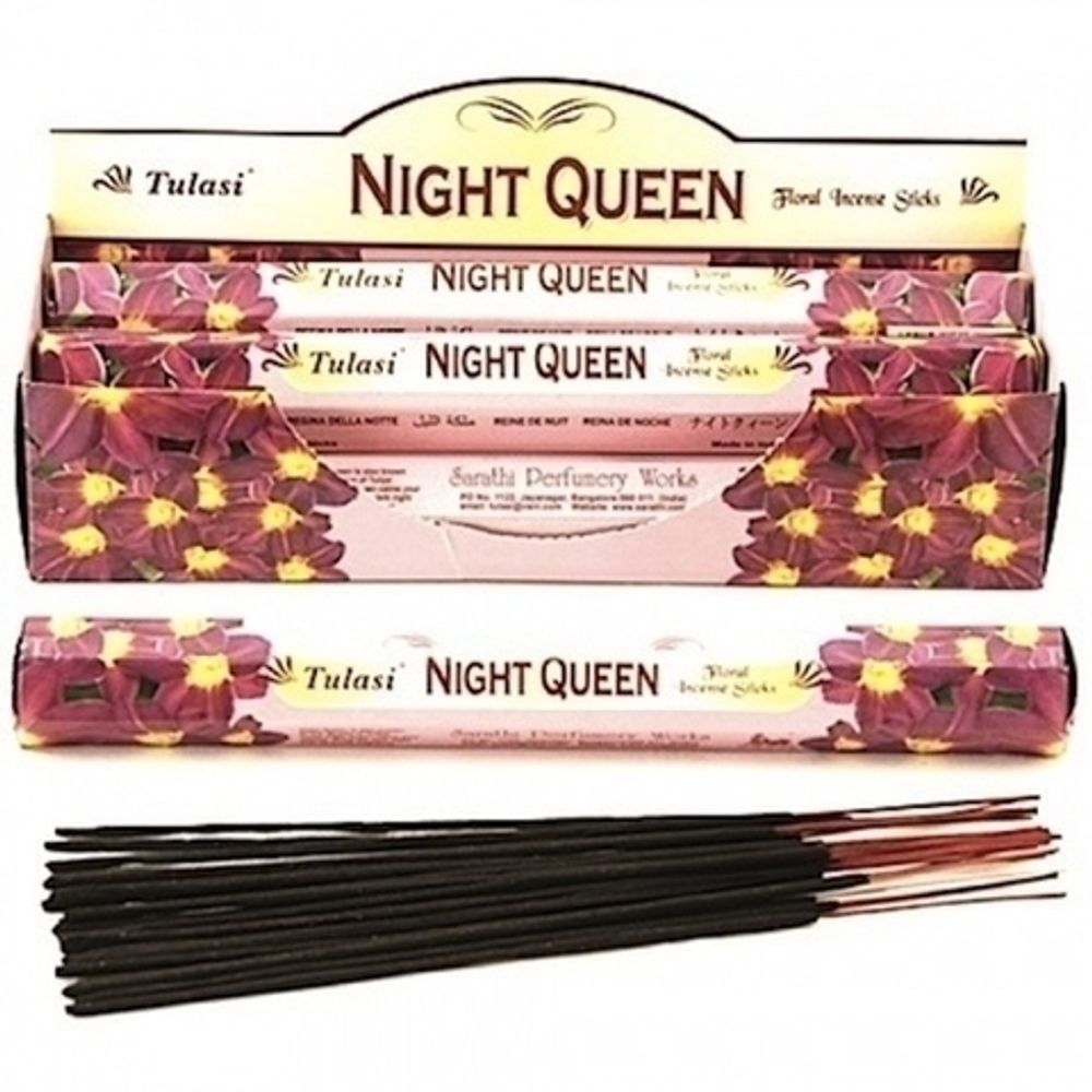 Tulasi Night Queen шестигранник Благовоние Королева ночи