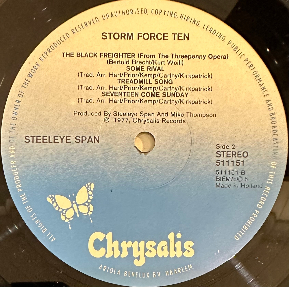 Steeleye Span - Storm Force Ten (Голландия 1977г.)
