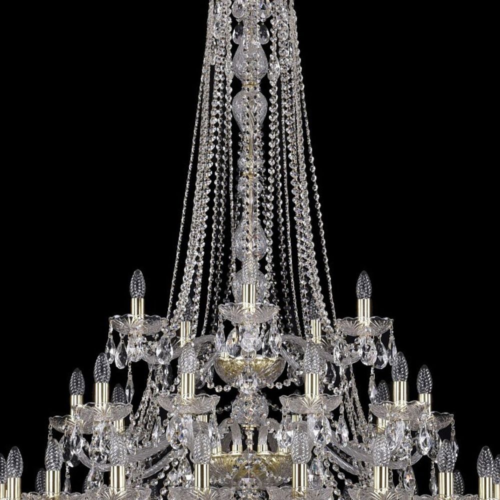 Подвесная люстра Bohemia Ivele Crystal 1413 1413/20+10+5/400/h-158/3d/G
