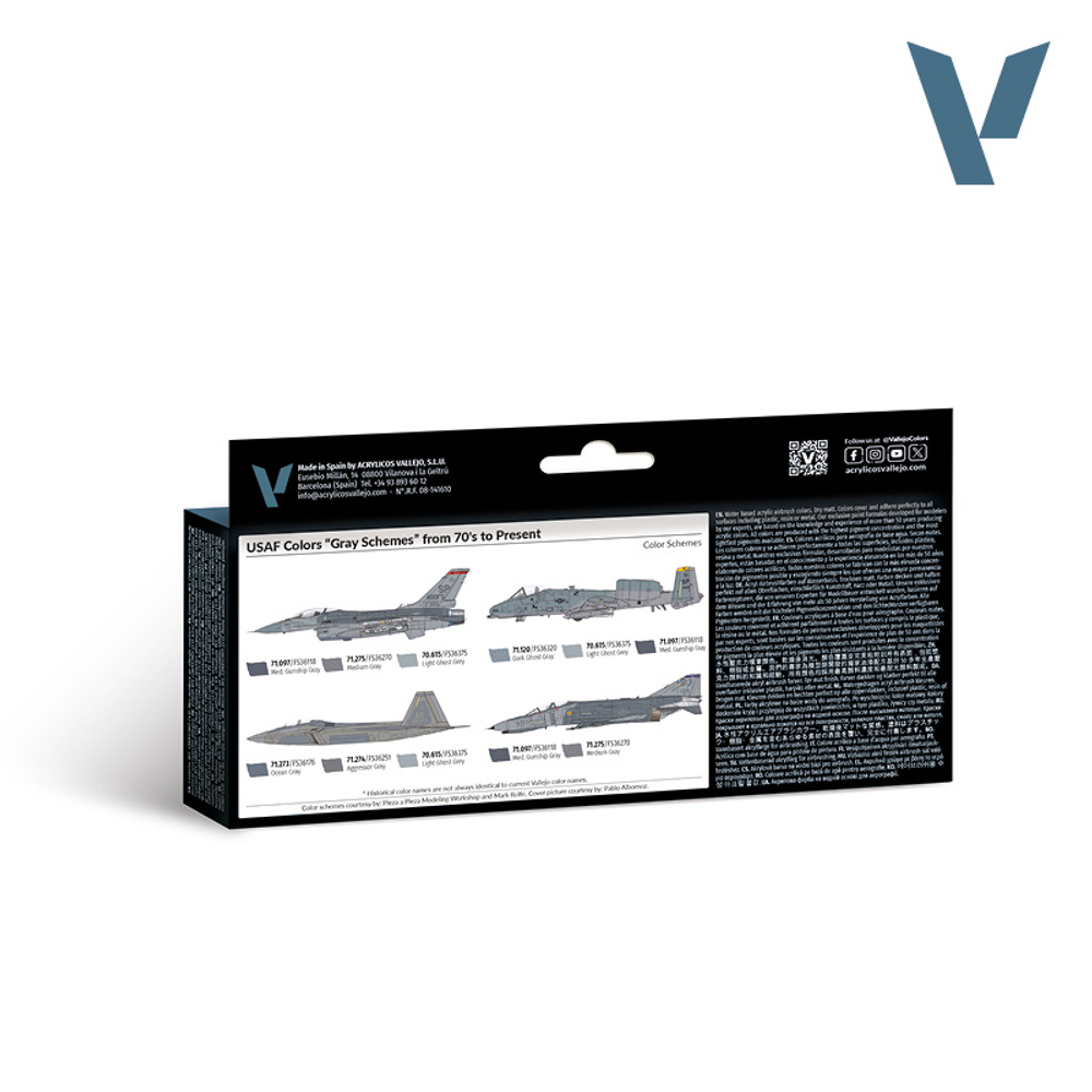 Model Air Set: USAF colors “Grey Schemes” from 70’s to present (8)