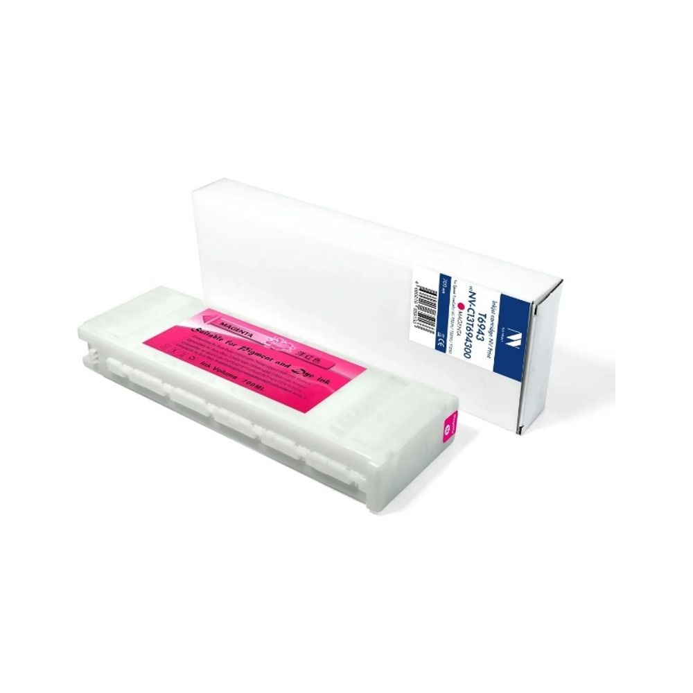 Картридж NV Print T6943 (NV-C13T694300) Magenta для Epson SureColor SC-T5200/T3200/T7200 (700 мл) совместимый