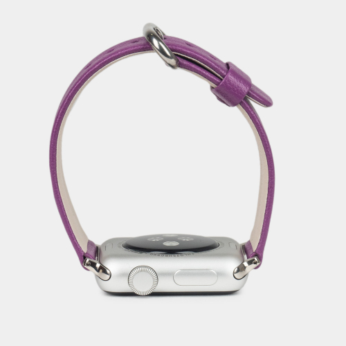 Ремешок для Apple Watch 40/41/42 mm из кожи козы, фиалкового цвета