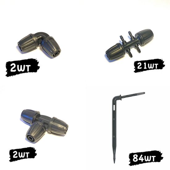 Комплект капельного полива ТОЧКА РОСЫ ПРОФ на 84 растения (для водопровода)