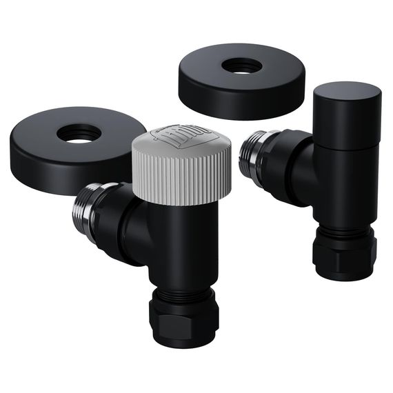 Набор термостатический угловой Royal Thermo Design Pro 15мм М30х1,5 (Черный) купить в Москве и Московской области по низкой цене с доставкой по России — (1) Набор термостатический угловой Royal Thermo Design Pro 15мм М30х1,5 (Черный) — (1)