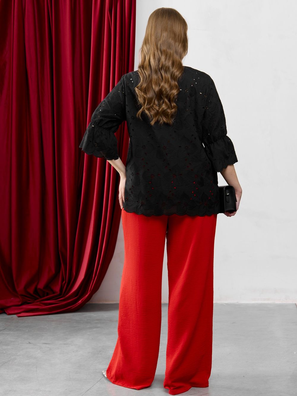 Блузка Милица-1 Виотекс ЧЕРНЫЙ-3