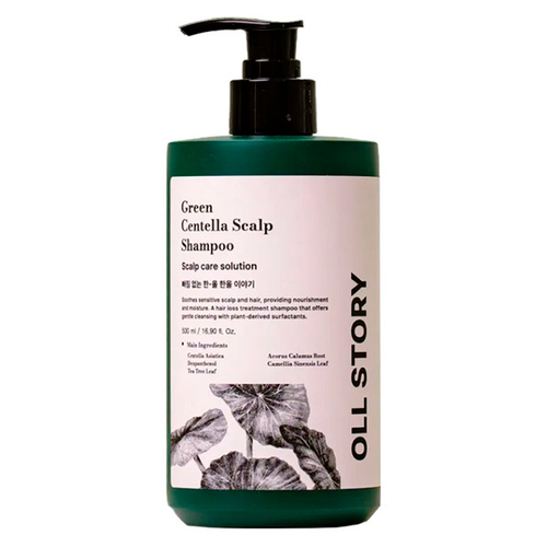  Шампунь с зеленой Центеллой Oll Story Green Centella Scalp Shampoo 500мл