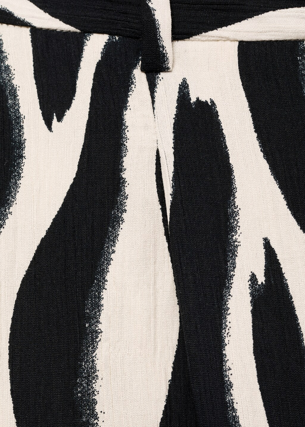 Прямые брюки с принтом зебра