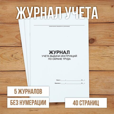 Журнал учета выдачи инструкций по охране труда для работников