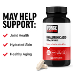 Force Factor, гиалуроновая кислота, 200 мг, 60 вегетарианских капсул