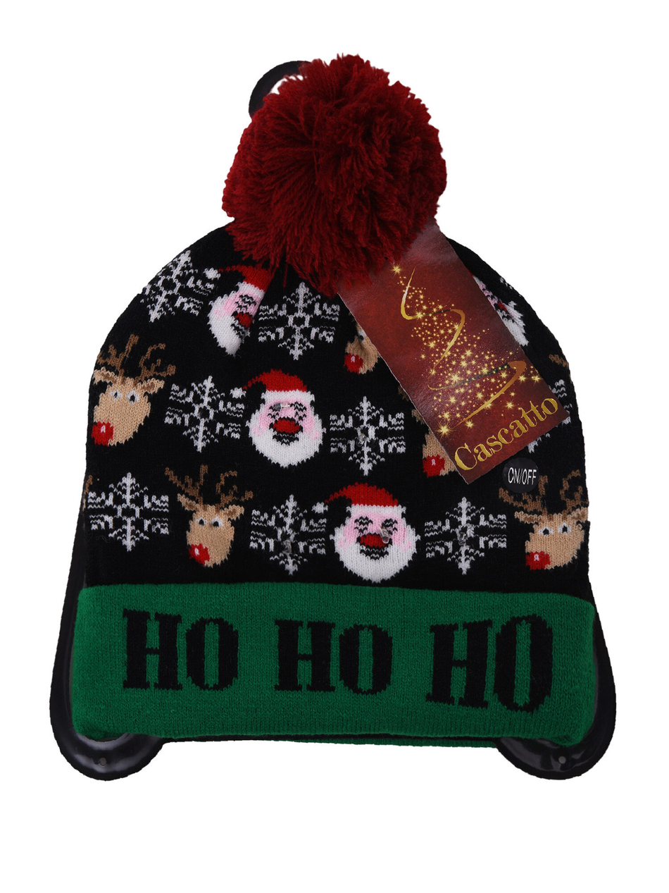 Шапка новогодняя со светодиодными лампочками.