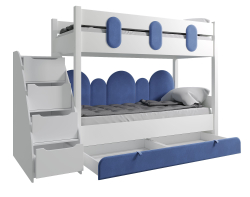 Двухъярусная кровать, Офелия, без лестницы синий