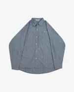 Рубашка One Two Oversized Striped Shirt Dirty-Blue