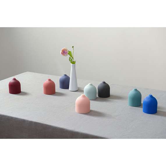 Свеча декоративная бордового цвета Edge 10,5 см