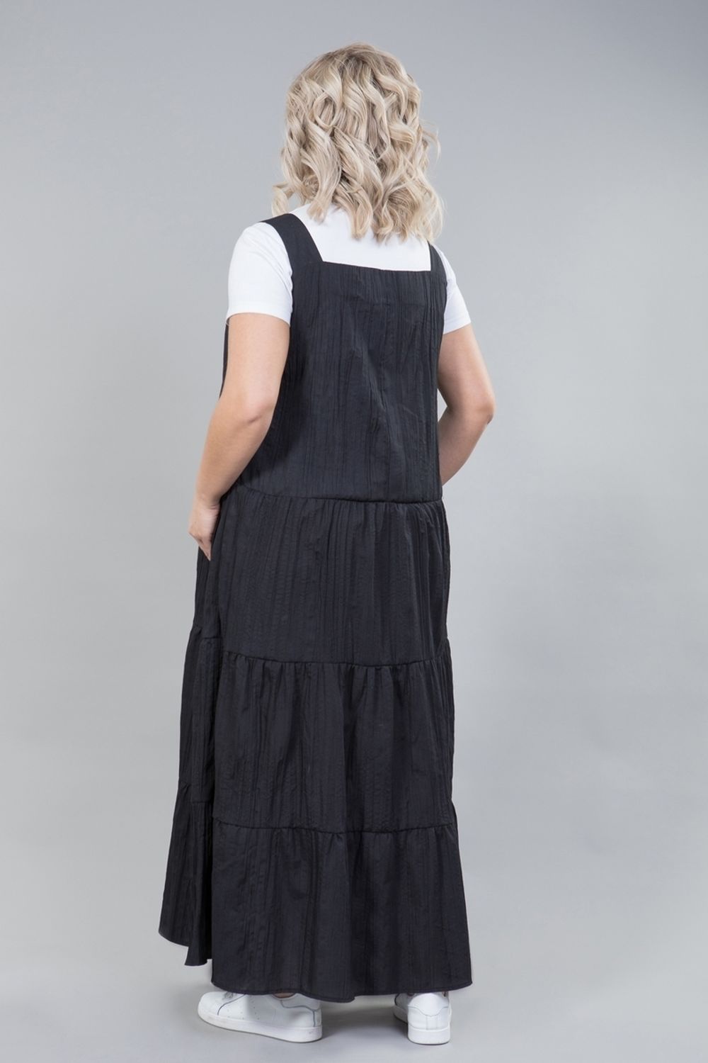 Сарафан 1251 серый Novita (Акция)