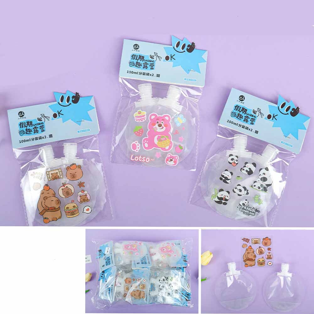 Круглые пакетики 100мл 2шт