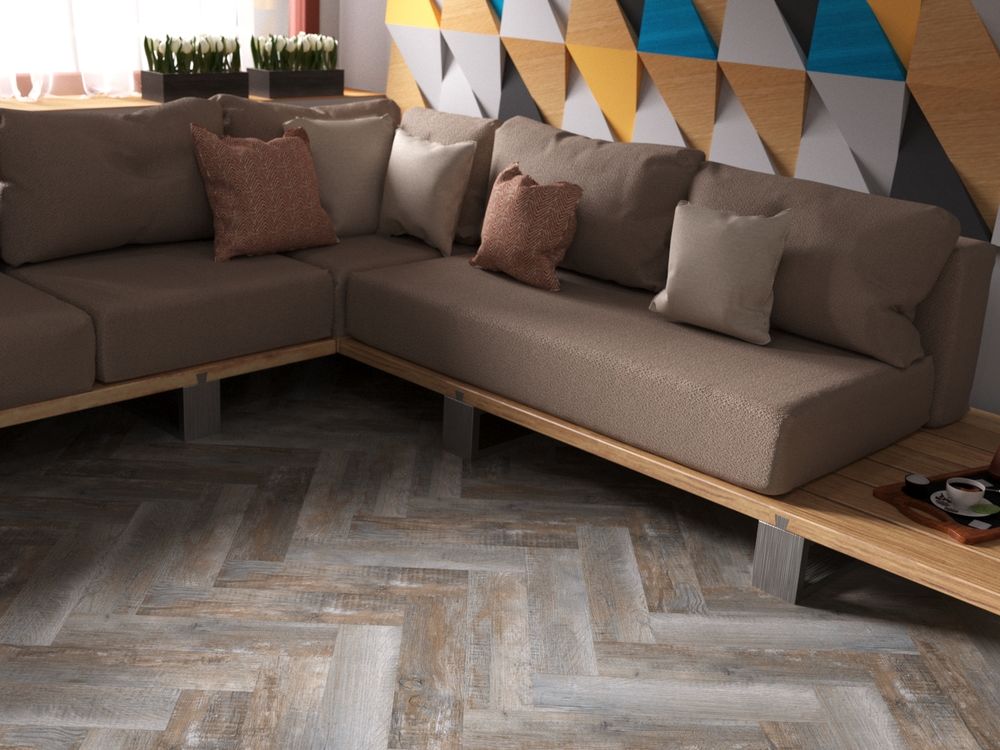 Виниловый пол FineFloor Craft Short Plank DryBack FF-418 Дуб Этна