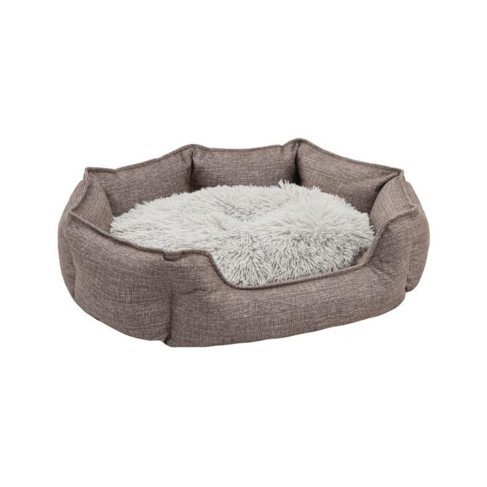 Лежанка ЛОФТ ЛАТТЕ Rich Breed (PerseiLine), размер M, 56х48х19 см, цвет светло-серый