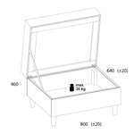 МЯГКАЯ МЕБЕЛЬ, Пуф LOFT. Цвет DREAM 3