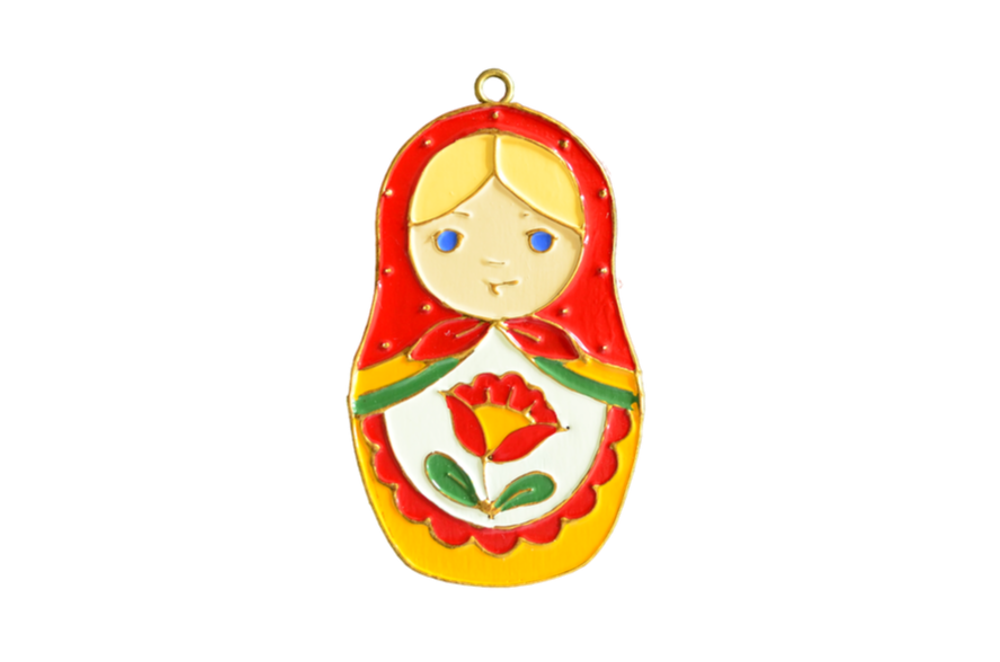 Елочная новогодняя игрушка Матрешка