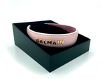 Balmain Hair Couture Ободок для волос розовый кожаный Лимитированная коллекция