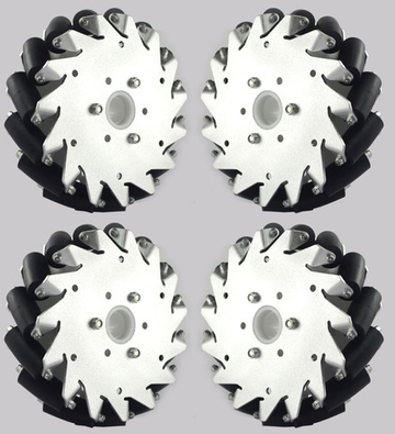 Набор из 4х алюминиевых колес Mecanum, 152 мм