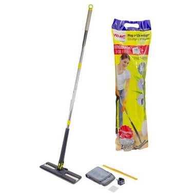 Швабра с отжимным механизмом ''бабочка''и скребком WMC