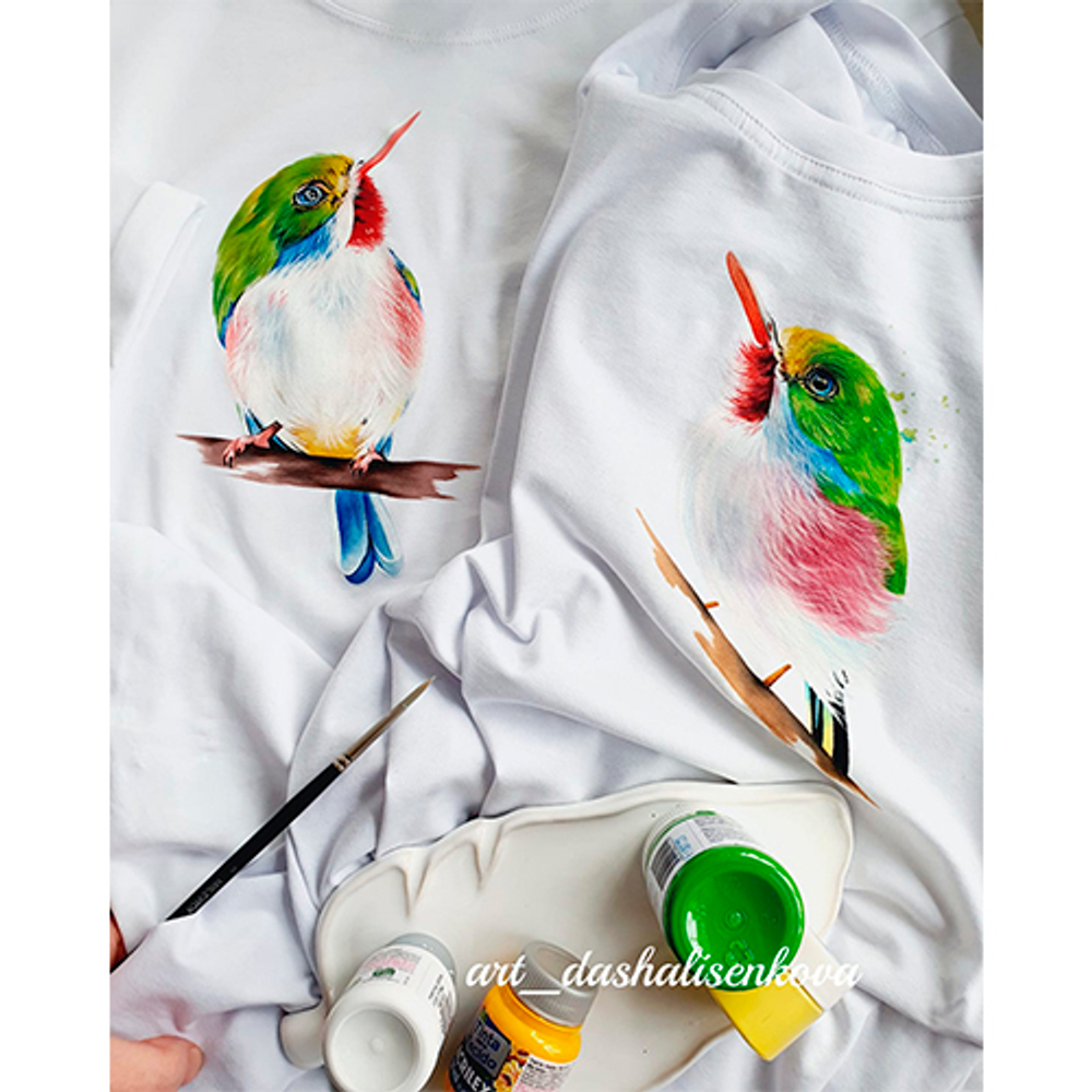 Краска по ткани и обуви, одежды акриловая «Лайм»