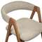 Стул Halston, орех, бежевое букле