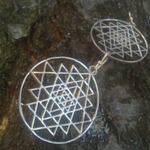 Серьги ШРИ ЯНТРА, серебро