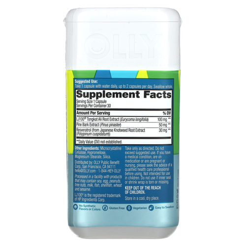 OLLY, Mighty Mojo, 30 капсул