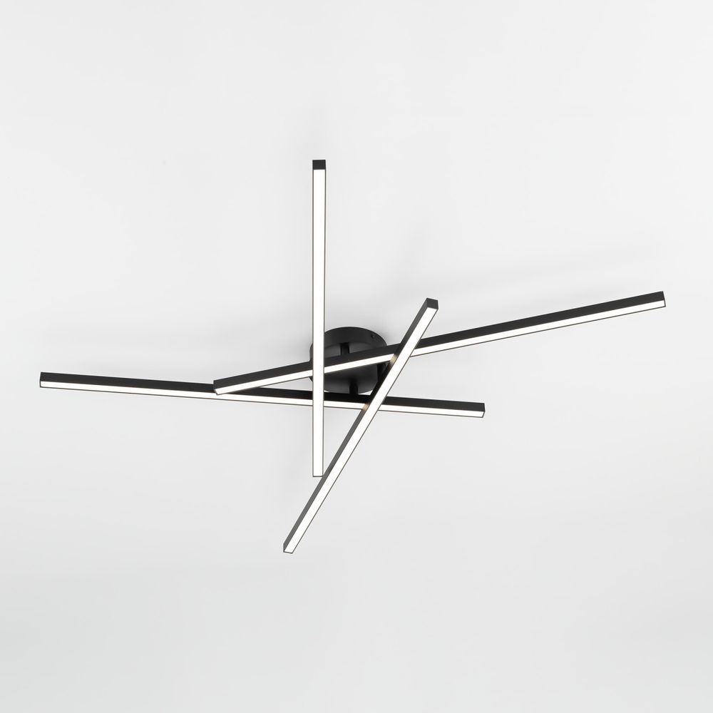Citilux Стиг CL203141 LED Люстра потолочная с пультом Чёрная