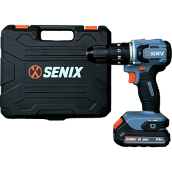 Дрель ударная аккумуляторная SENIX PDHX2-M2-EU KIT 2акб. зу. кейс