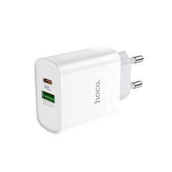 Быстрое сетевое зарядное устройство 20W, Quick Charge 3.0, Power Delivery с разъемом USB и Type-C