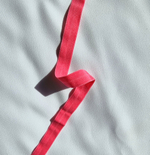 Бейка эластичная малиново-розовая матовая, 15 мм