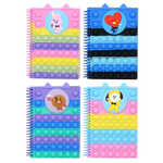 Блокнот Basir, формат А5, серия "Друзья", яркая обложка pop it, 80 листов, размер 21*15 см