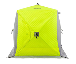 Зимняя палатка утепленная Куб 1,8х1,8 yellow lumi/gray 171980 HS-ISCI-180YG