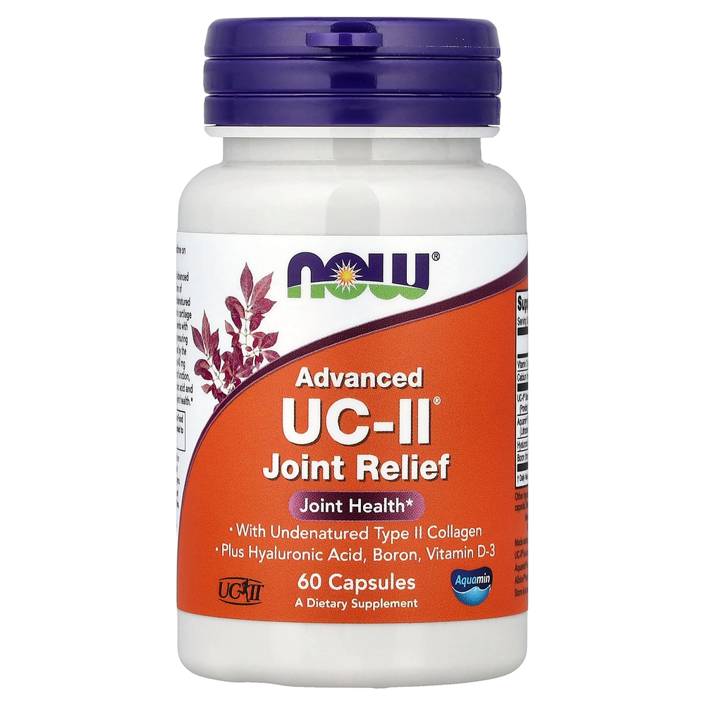 NOW Foods, Advanced UC-II®, добавка для здоровья суставов, 60 капсул