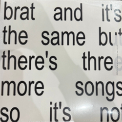 Виниловая пластинка Charli XCX ‎– Brat And It's The Same But There's Three More Songs So It's Not 2LP White