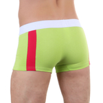 Салатовые трусы-боксеры с ярко-розовыми вставками на задней части (Размер: XL) (Цвет: салатовый)