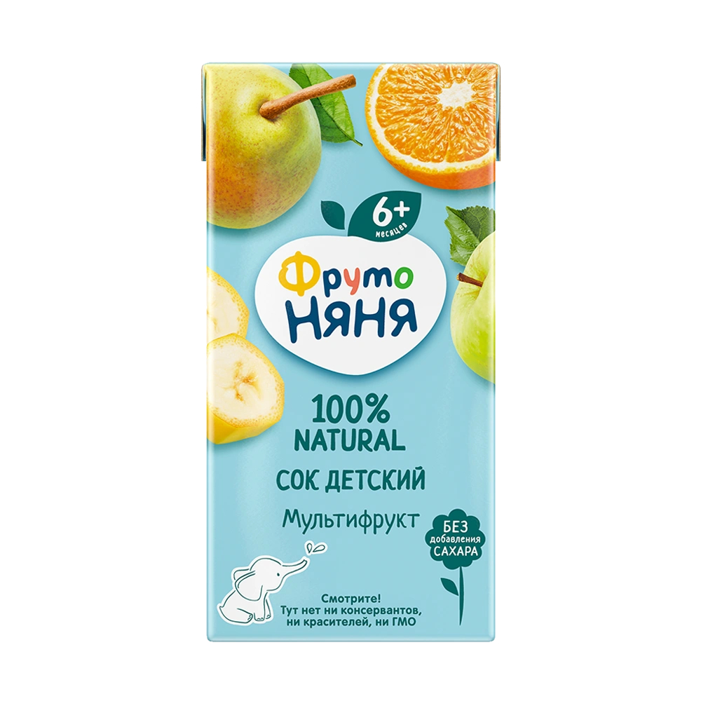 Сок ФрутоНяня Мультифруктовый 200 мл