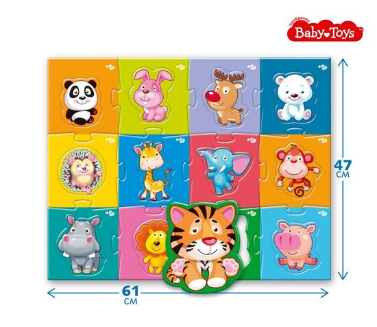 Контурные макси-пазлы 24 элемента «Зоопарк»