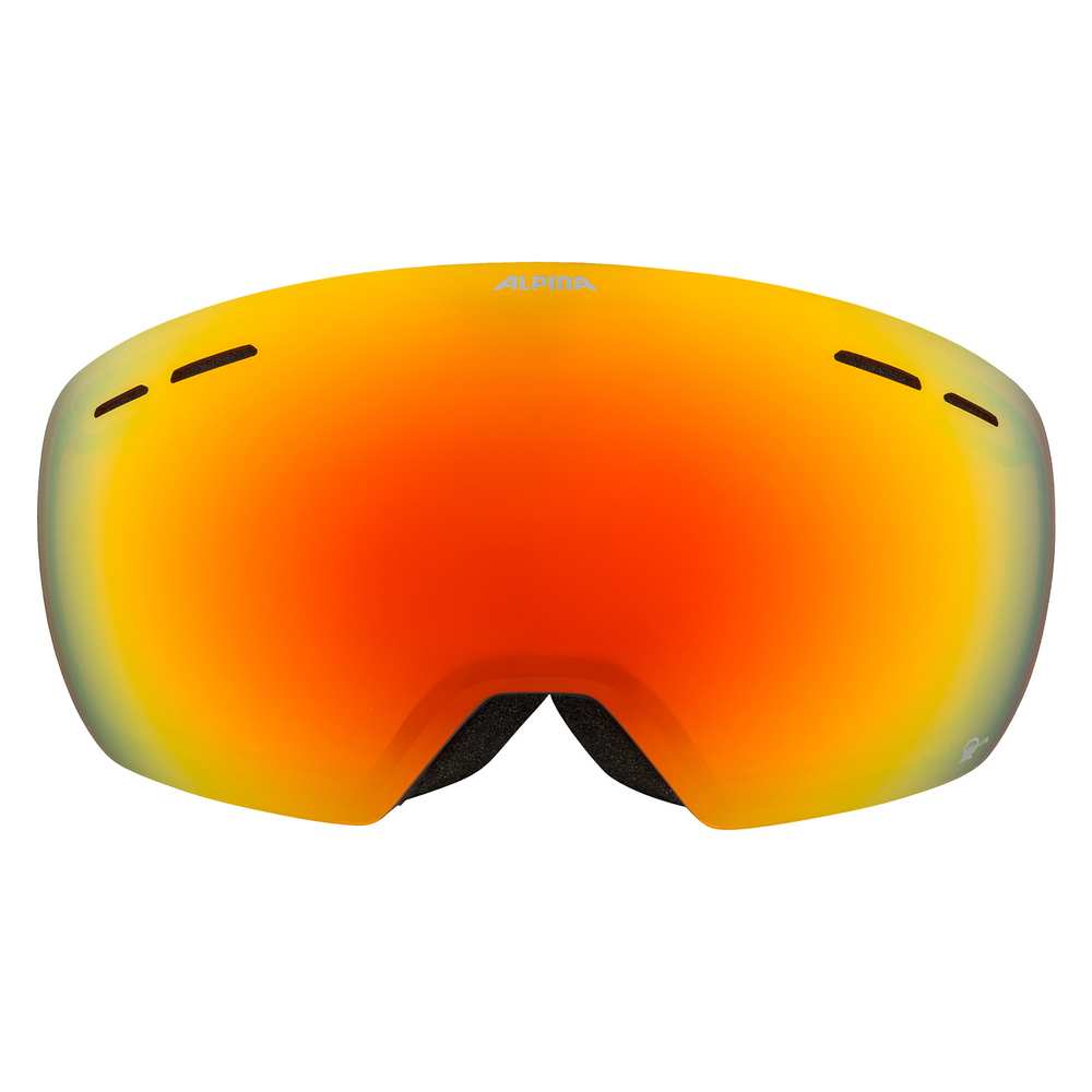 2025 Маска ALPINA Granby Q-Lite Black-Gold/Q-Lite Red Sph. кат. 2