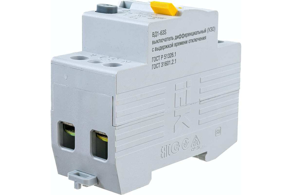 Выключатель дифференциальный (УЗО) ВД1-63S 2Р 63А 300мА IEK