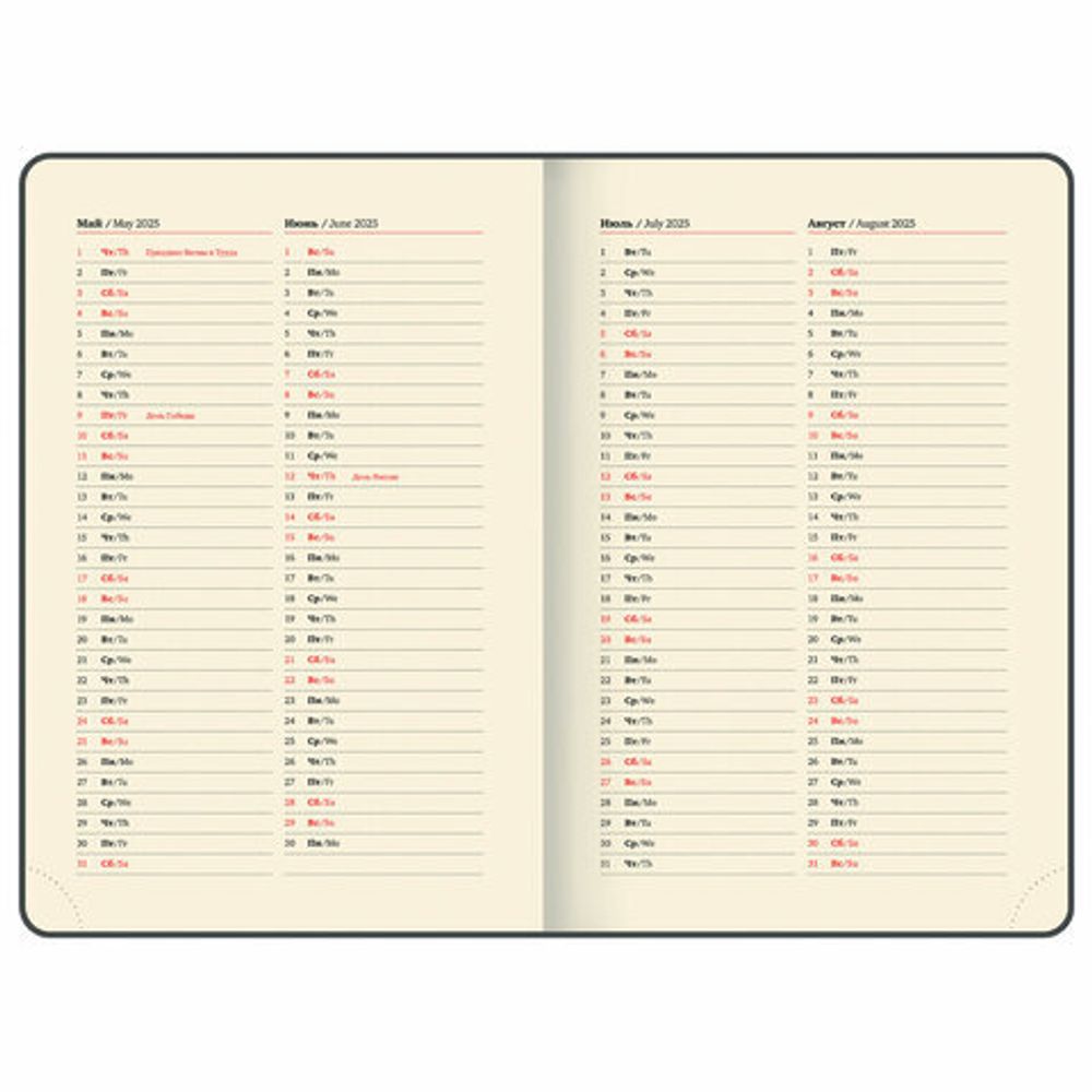 Ежедневник датированный 2025, А5, 143х218 мм, BRAUBERG "Journal", под кожу, застежка, органайзер, черный, 115882