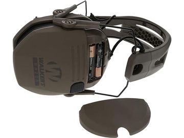 Наушники активные Walker`s Razor Slim Tacti-Grip, NRR 23dB, оголовье композитное силиконовое, поролон, Flat Dark Earth, 316г