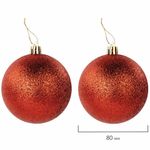 Шары ёлочные НАБОР 30 шт., 8 см/4 см, "Red&Gold", пластик, красные/золото, ЗОЛОТАЯ СКАЗКА, 592168