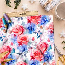 Ткань премиум шифон цветочные вихри